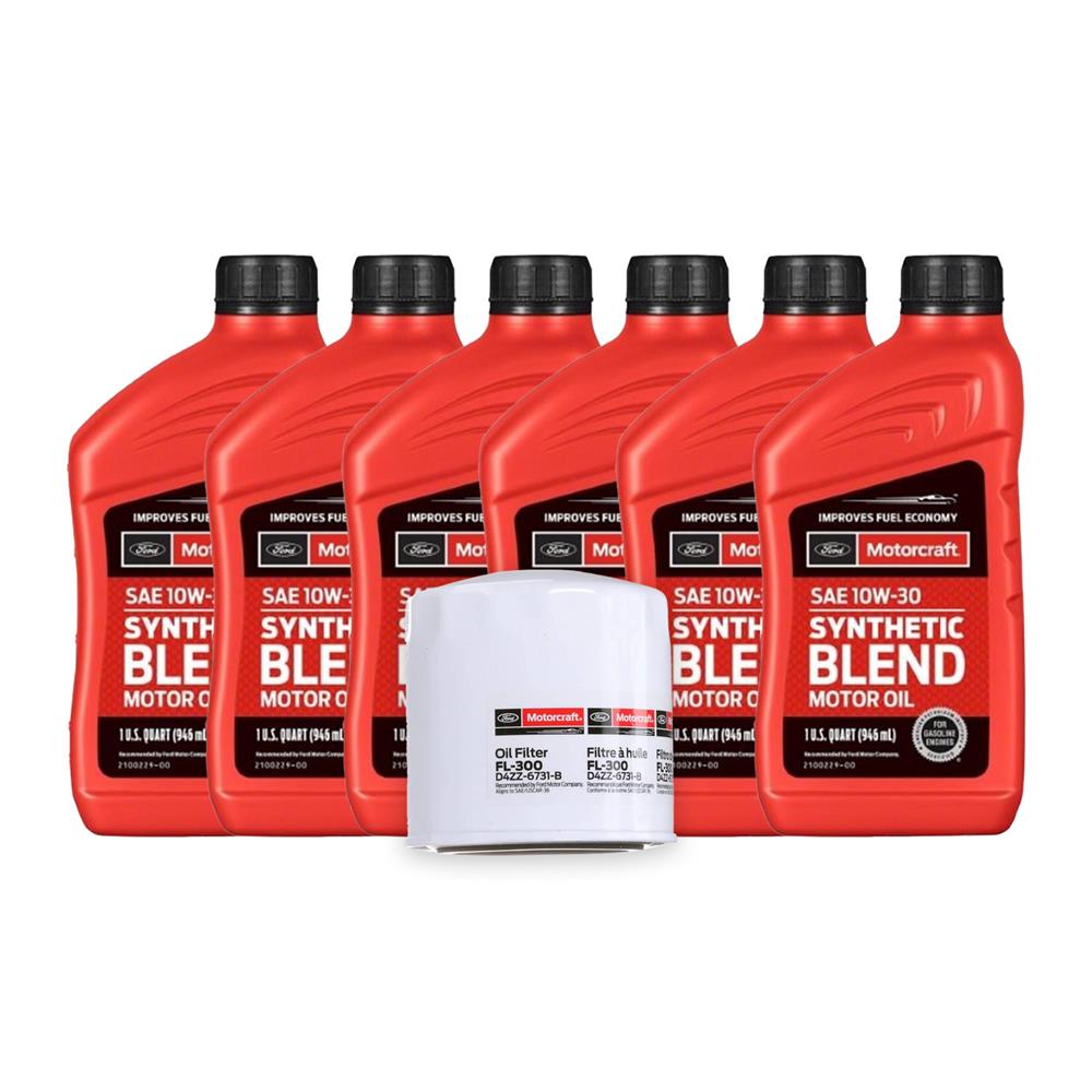 1984-86 Mustang Motorcraft Oil Change Kit - 10W-30 SVO