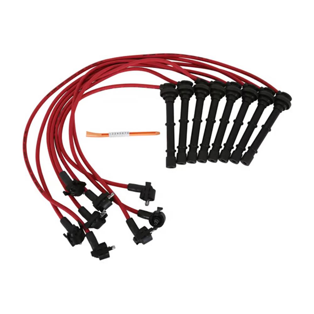 1996-98 Mustang MSD Super Conductor Spark Plug Wires Red 4.6 4V