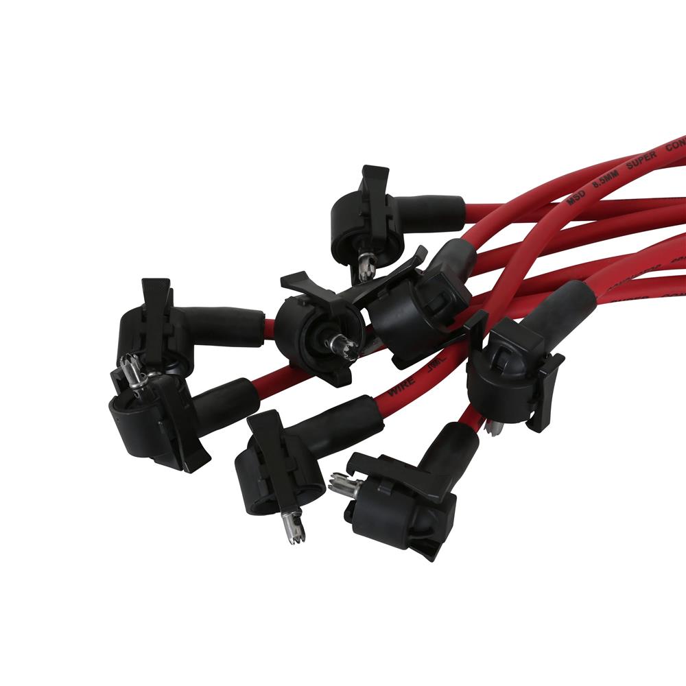 1996-98 Mustang MSD Super Conductor Spark Plug Wires Red 4.6 4V