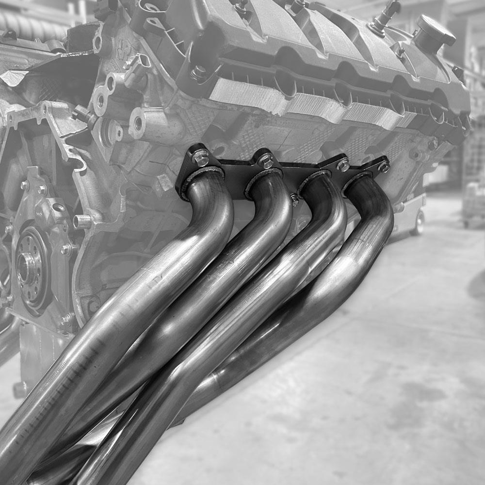 1979-04 Mustang SVE 1 7/8" Coyote Swap Long Tube Headers   - Ceramic - UPR K-Member