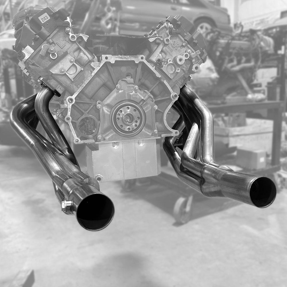 1979-04 Mustang SVE 1 7/8" Coyote Swap Long Tube Headers   - Ceramic - UPR K-Member