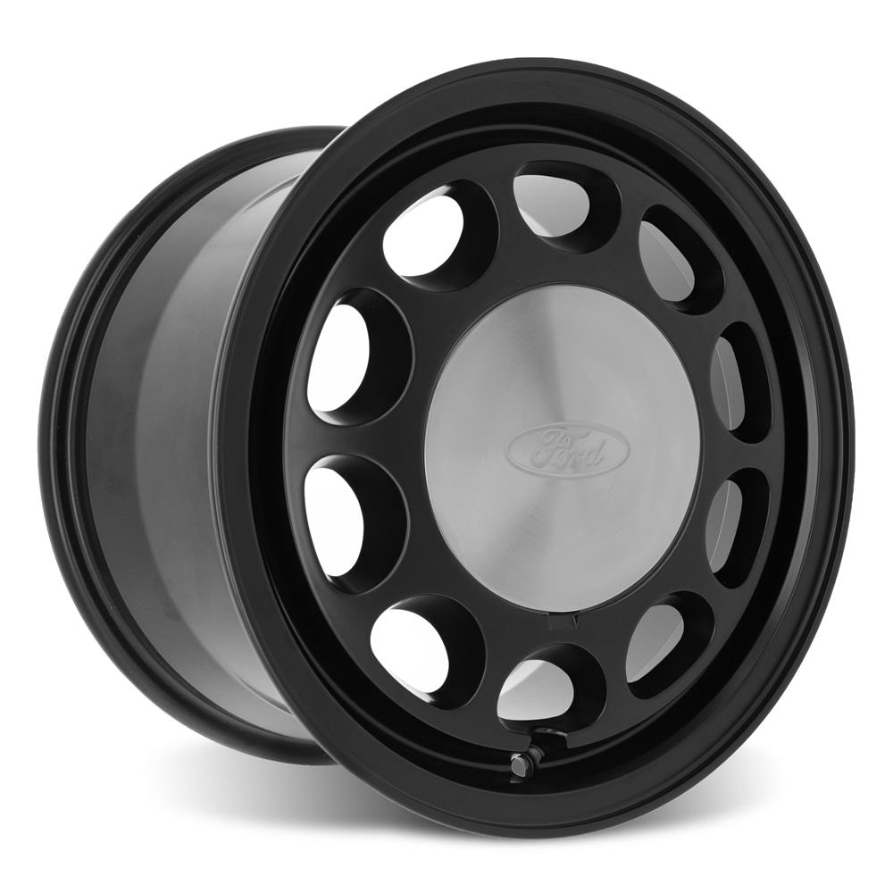 1979-93 Mustang 4 Lug 10-Hole Rear Wheel Kit - 15x9  - Black