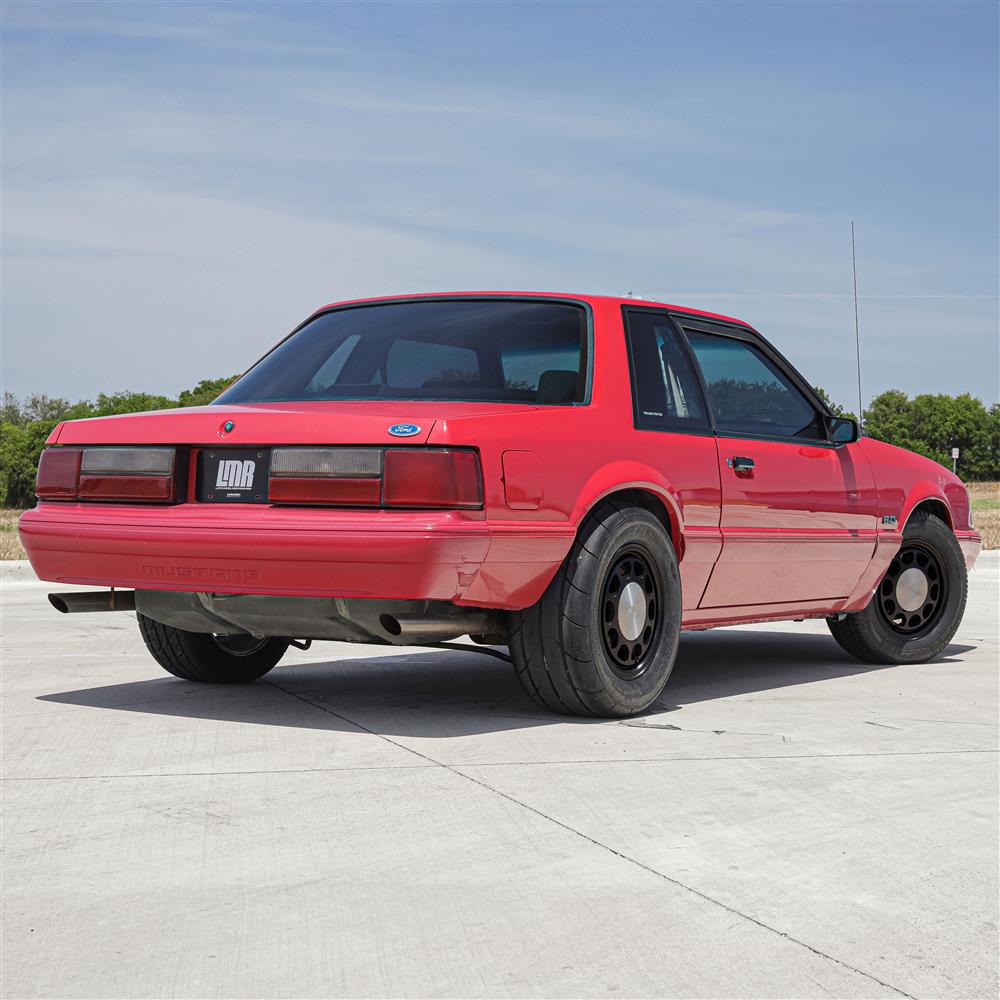 1979-93 Mustang 4 Lug 10-Hole Rear Wheel Kit - 15x9  - Black