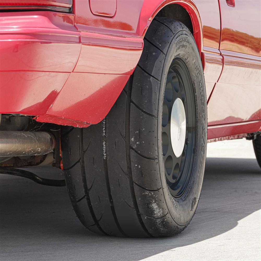 1979-93 Mustang 4 Lug 10-Hole Rear Wheel Kit - 15x9  - Black