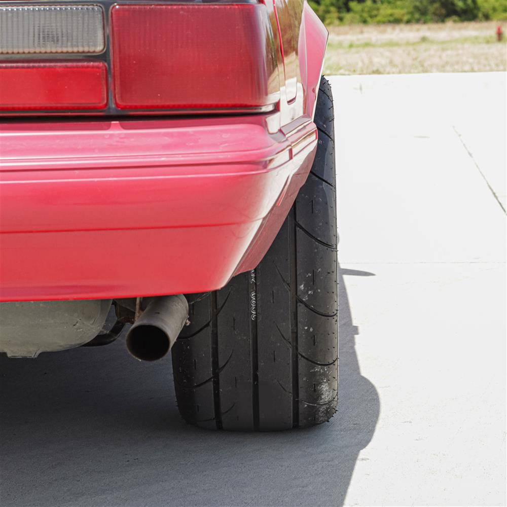 1979-93 Mustang 4 Lug 10-Hole Rear Wheel Kit - 15x9  - Black