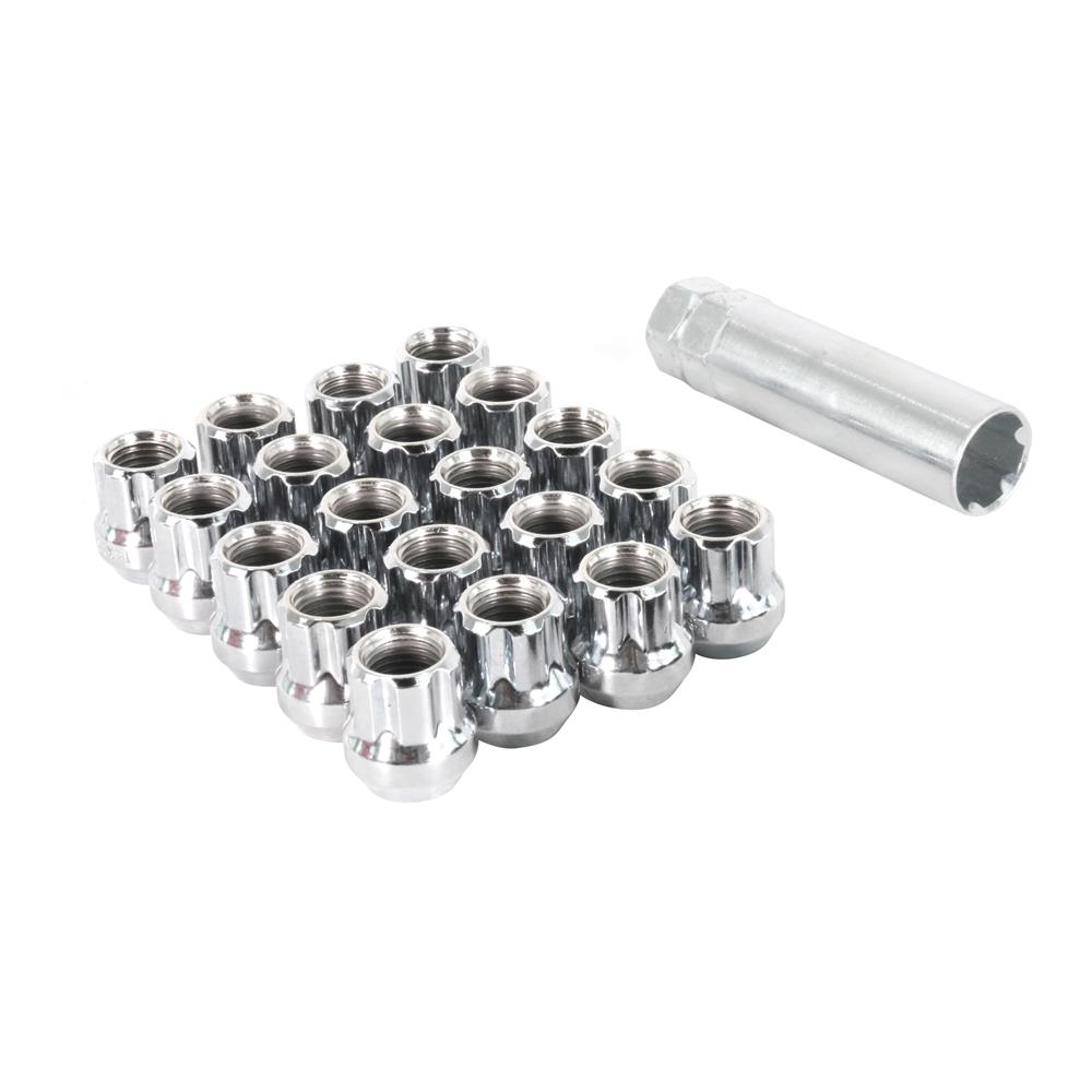 2015-26 Mustang 14mmx1.5 Open End Spline Drive Lug Nut Kit