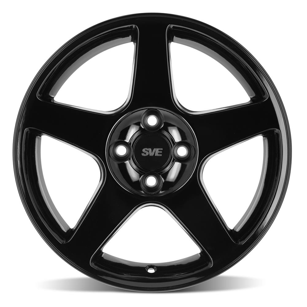 1979-93 Mustang SVE 4 Lug 03 Cobra Wheel Kit - 17x8/10  - Black