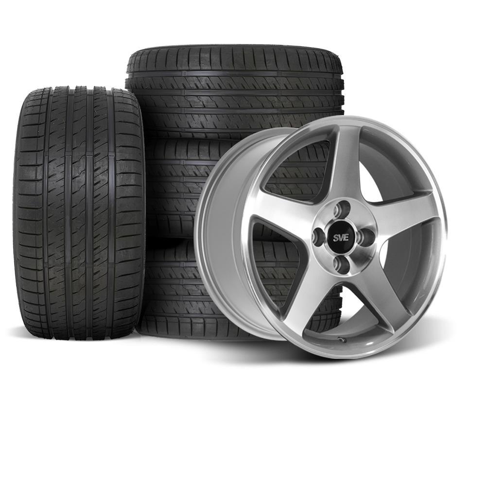 1979-93 Mustang SVE 4 Lug 03 Cobra Wheel & Sumitomo Tire Kit - 17x8  - Machined