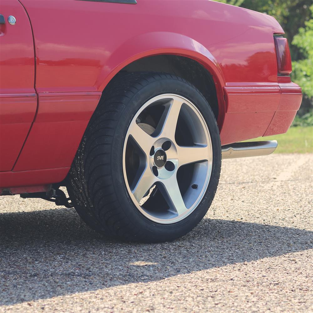 1979-93 Mustang SVE 4 Lug 03 Cobra Wheel & Sumitomo Tire Kit - 17x8  - Machined