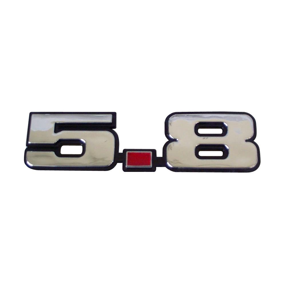 1979-95 Mustang 5.8 Fender Emblem  - Chrome 