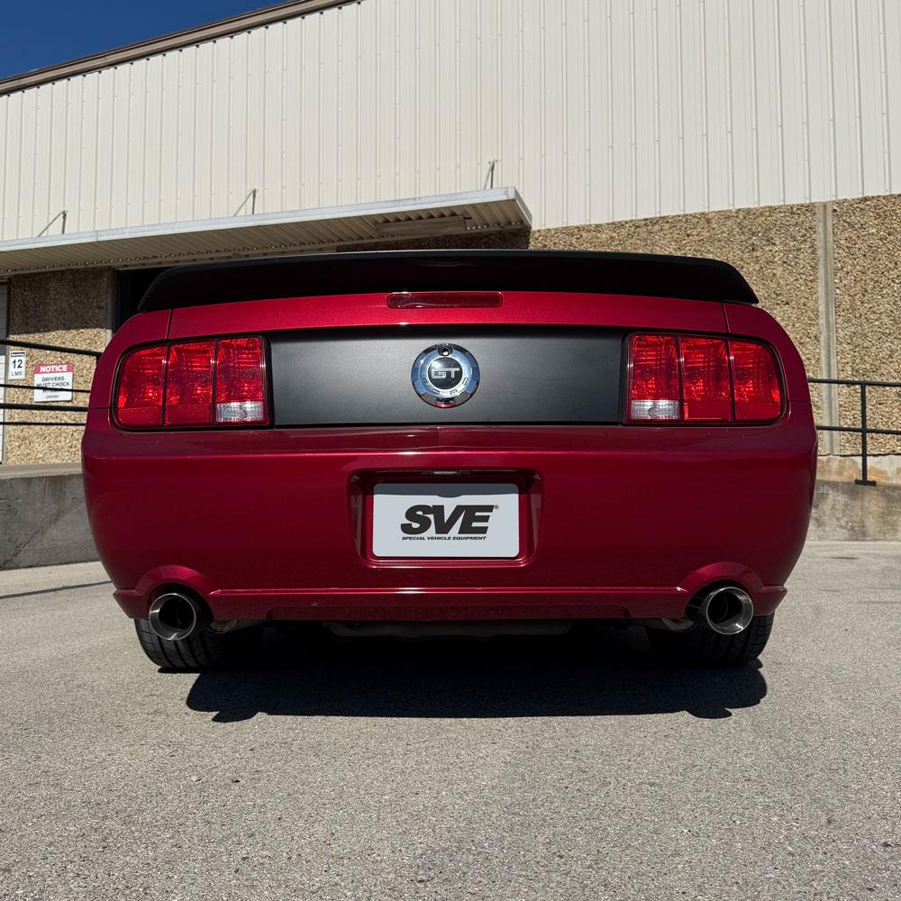 2005-10 Mustang Axle Back Exhaust Kit - Polished Tips GT/GT500