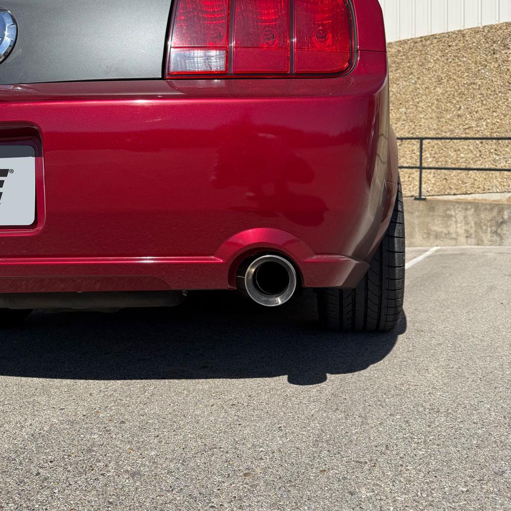2005-10 Mustang Axle Back Exhaust Kit - Polished Tips GT/GT500