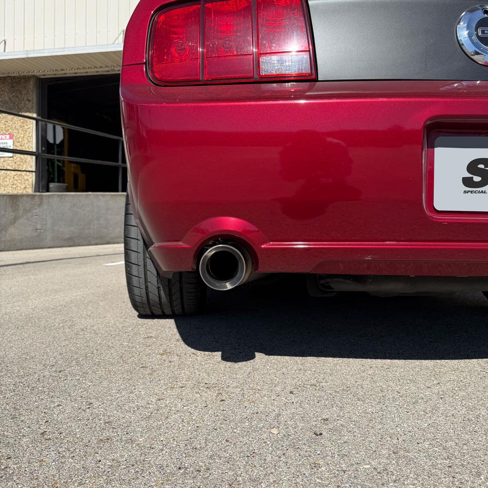 2005-10 Mustang Axle Back Exhaust Kit - Polished Tips GT/GT500