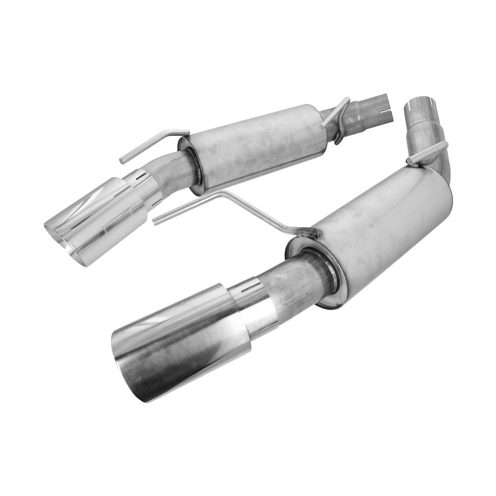 2005-10 Mustang Axle Back Exhaust Kit - Polished Tips GT/GT500