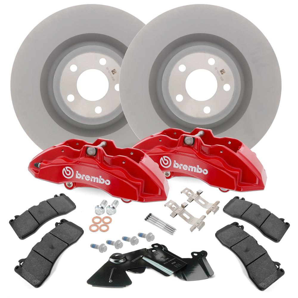 2015-2023 Mustang Bullitt Front Brembo Brake Kit - Red