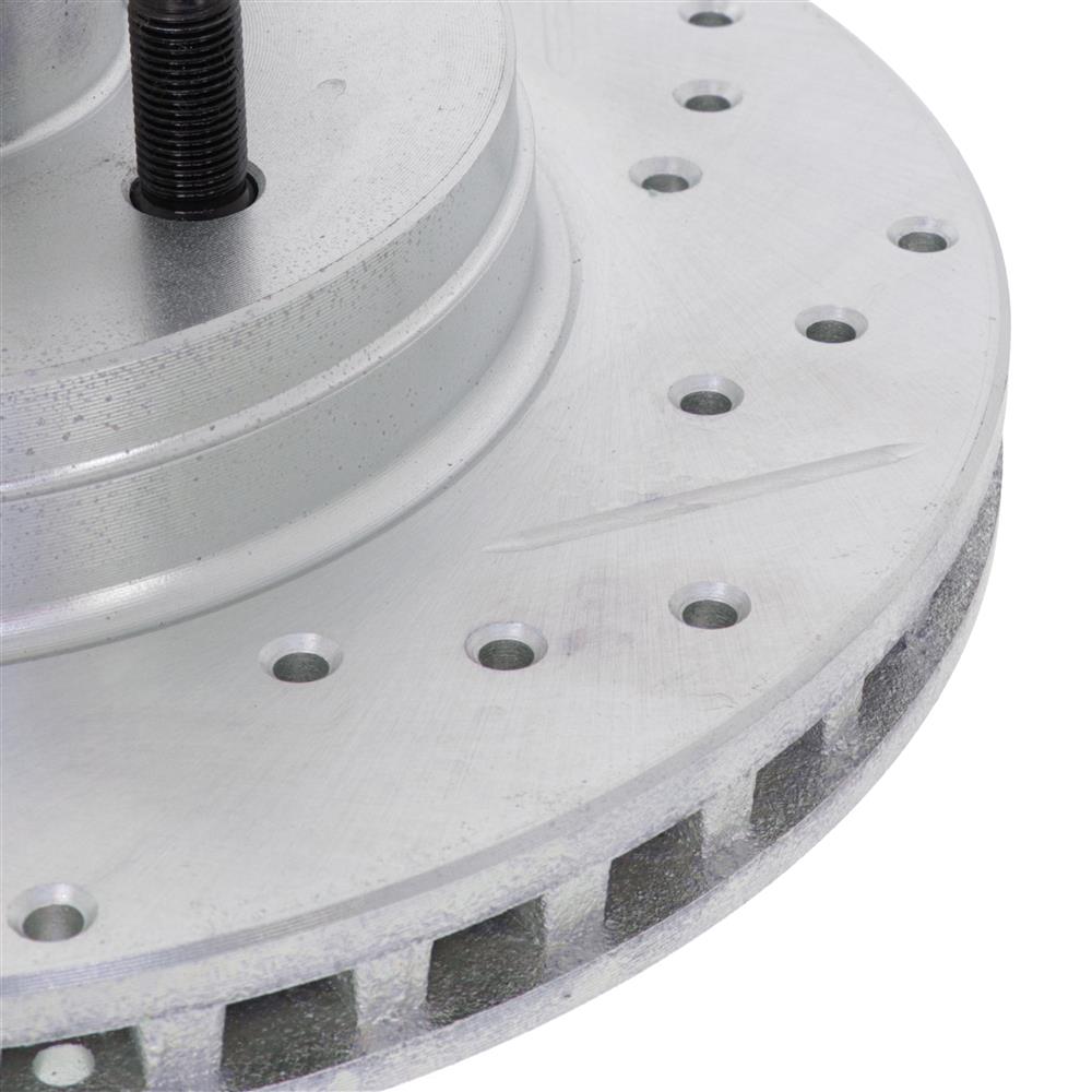 Fox Body Mustang 11" Front 4 Lug Brake Rotors | Drilled & Slotted