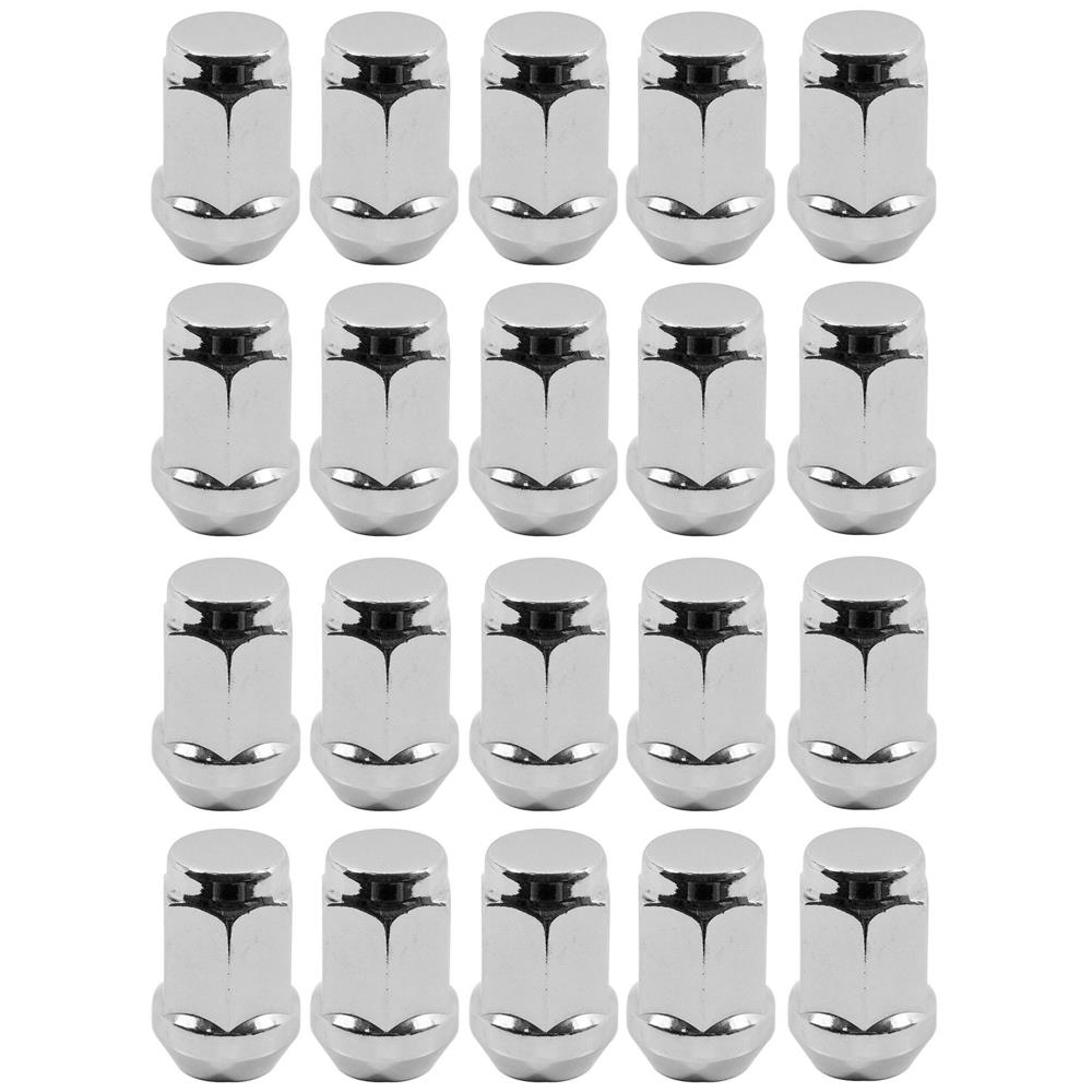 1979-2014 Mustang Lug Nut Kit - with 1/2" Thread - Chrome