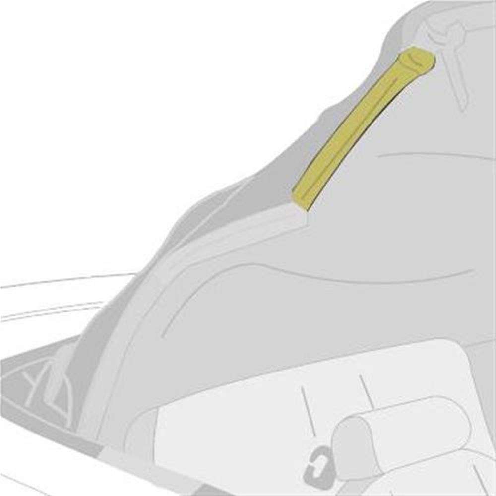 2001-04 Mustang Convertible Top Side Rail Weatherstrip Kit - Front