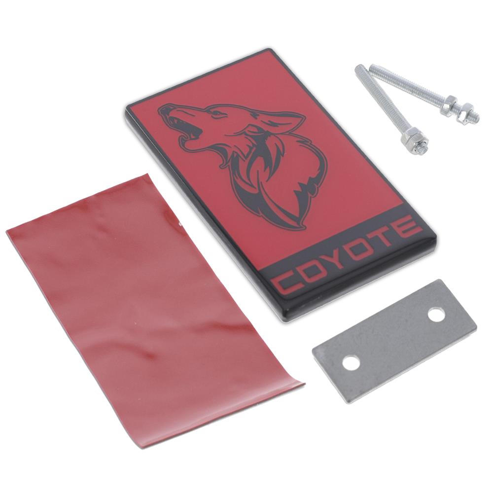Mustang MF-Auto Designs Coyote Emblem - Red w/ Black | 15-22