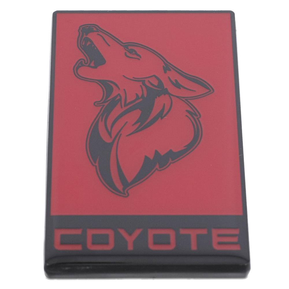 Mustang MF-Auto Designs Coyote Emblem - Red w/ Black | 15-22