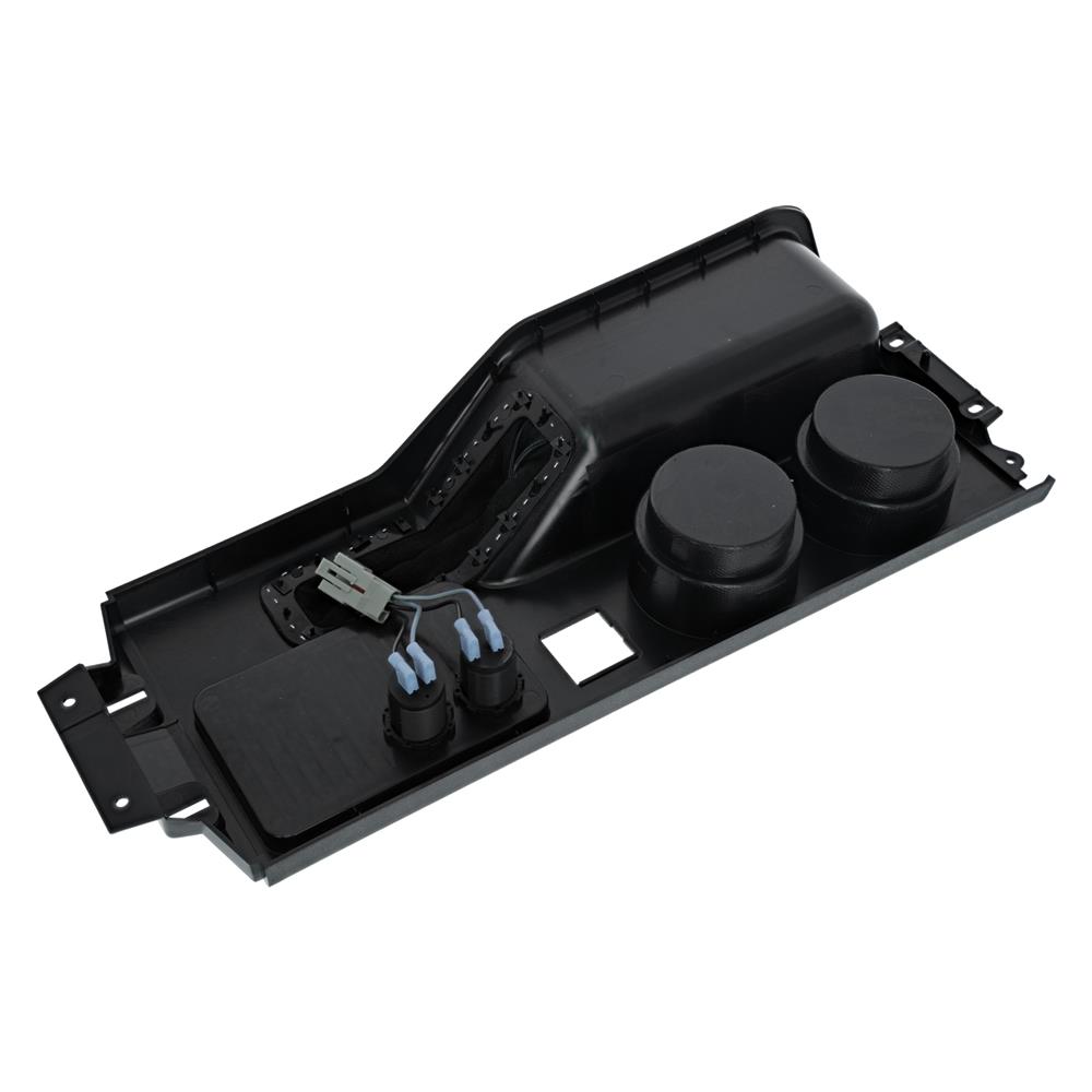 1987-1993 Mustang Cup Holder Console Panel w/ Brake Boot - Black