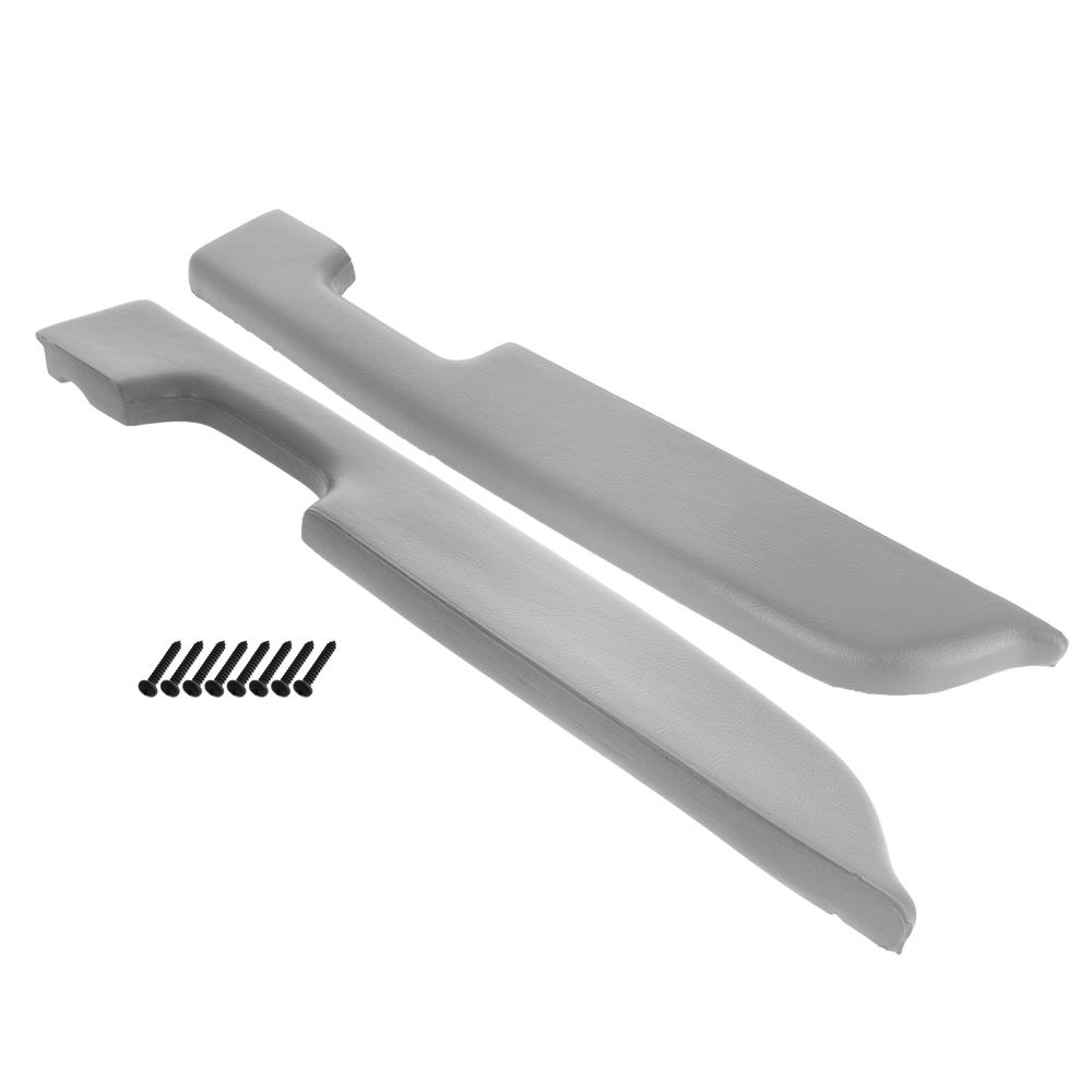 1987-1993 Fox Body Light Gray Manual Door Armrest Pads 