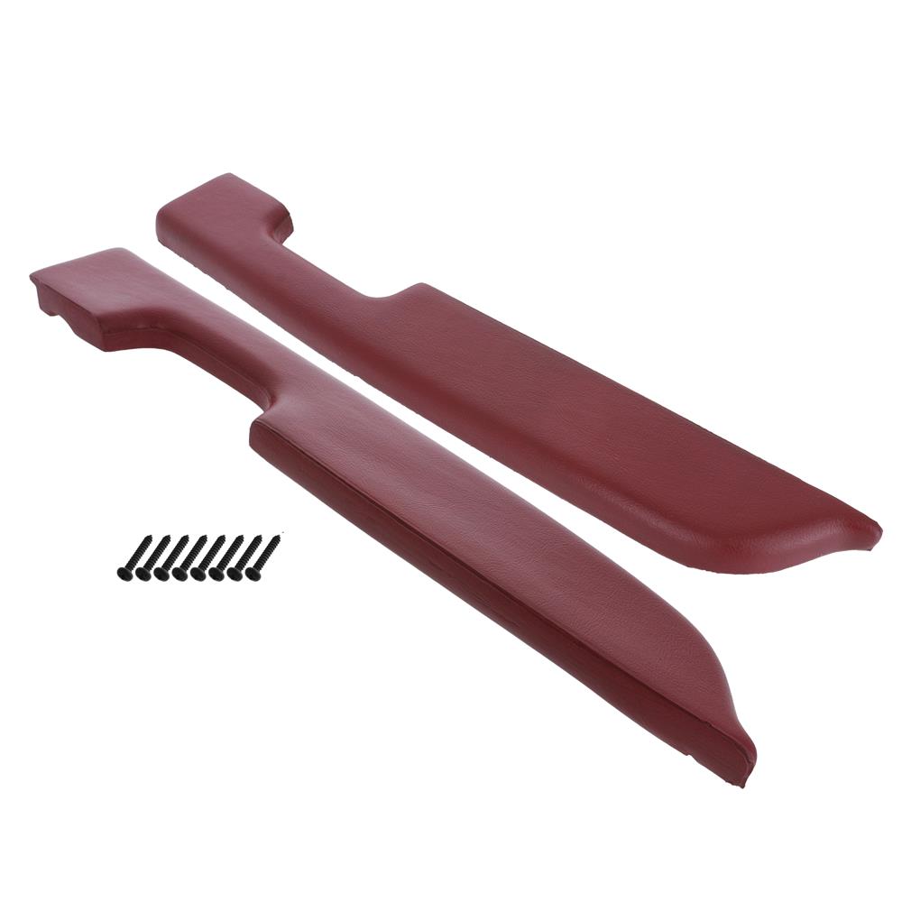 1987-1993 Mustang Fox Body Red Manual Door Armrest Pads