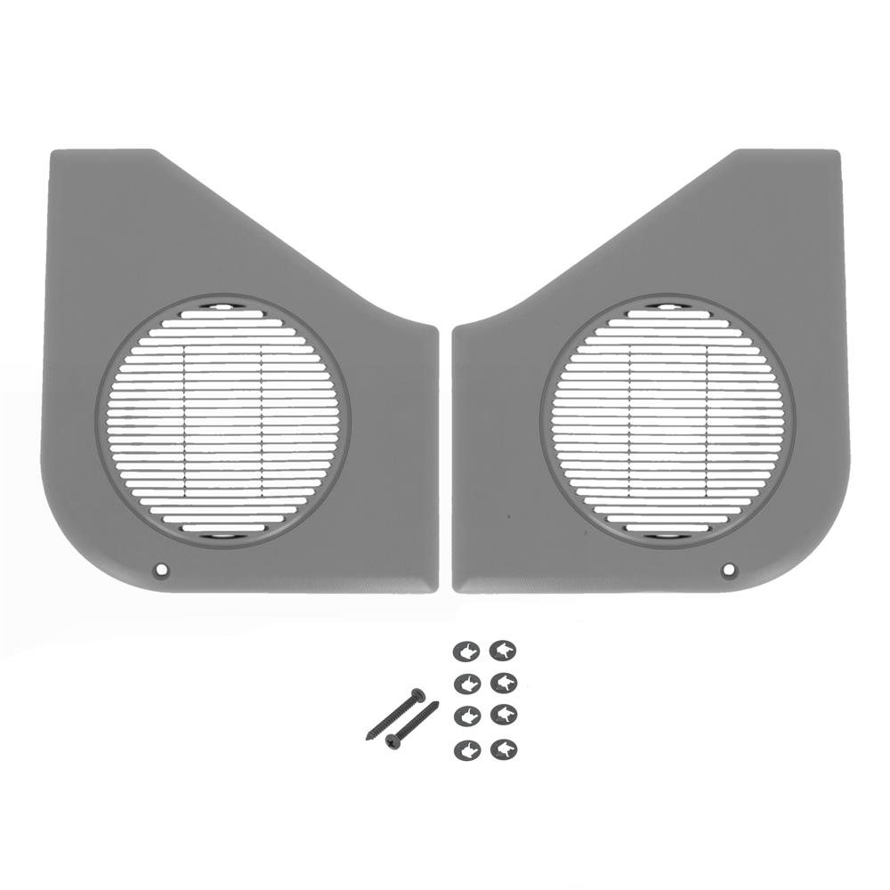 1987-93 Mustang Door Speaker Grille Kit  - Smoke Gray