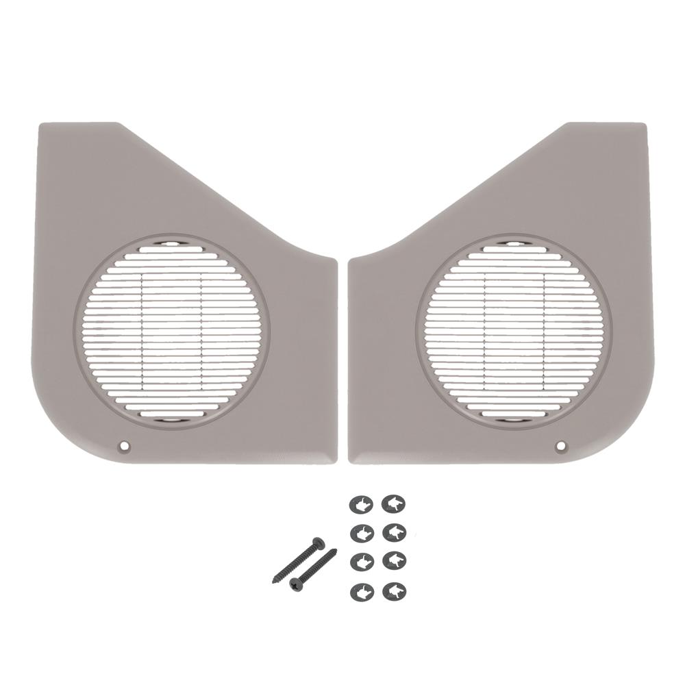 1987-93 Mustang Door Speaker Grille Kit  - Titanium Gray