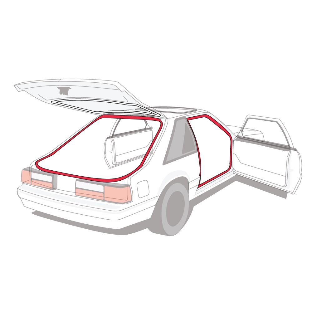 Mustang Door To Body & Trunk Or Hatch Weatherstrip Kit (79-93)