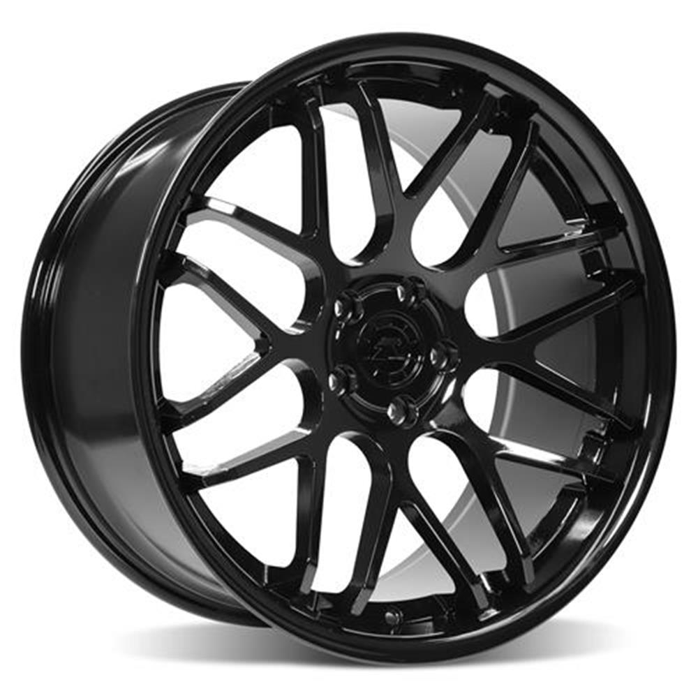 2024-26 Mustang Downforce Wheel & Nitto Tire Kit - 20x8.5 & 20x10  - Gloss Black