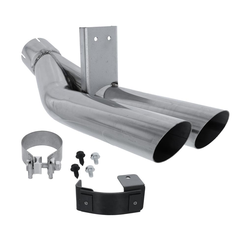 1979-85 Mustang Dual Exit Exhaust Tip - Polished Stainless 5.0/2.3 Turbo