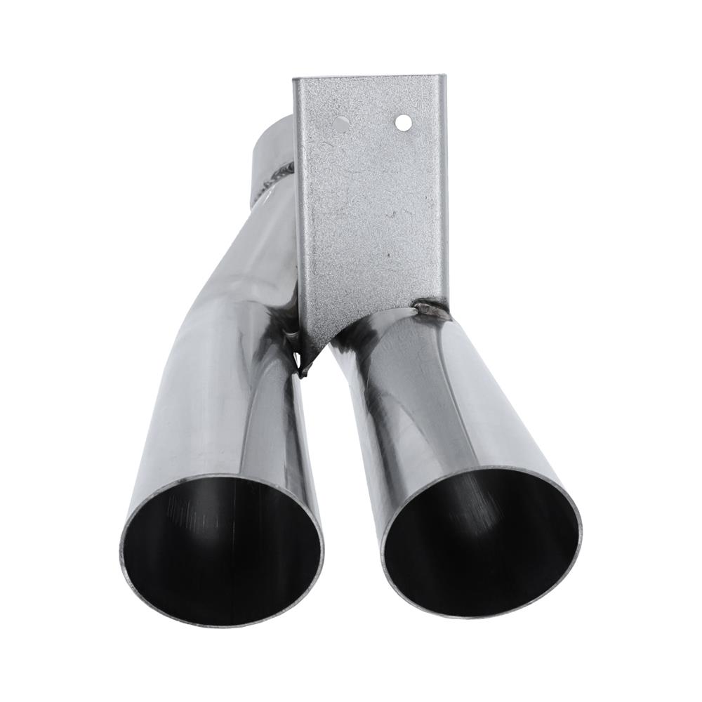 1979-85 Mustang Dual Exit Exhaust Tip - Polished Stainless 5.0/2.3 Turbo