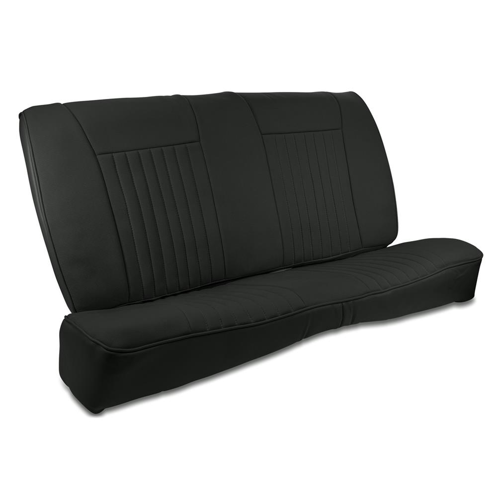 1990-1993 Mustang Factory Style Sport Rear Seat Upholstery - Black Cloth Convertible