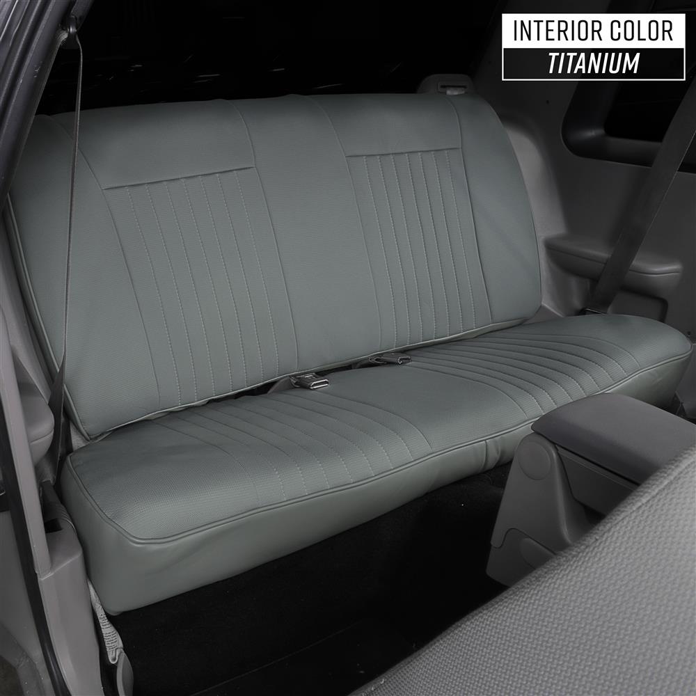1990-1993 Mustang Factory Style Sport Rear Seat Upholstery - Gray Cloth Convertible