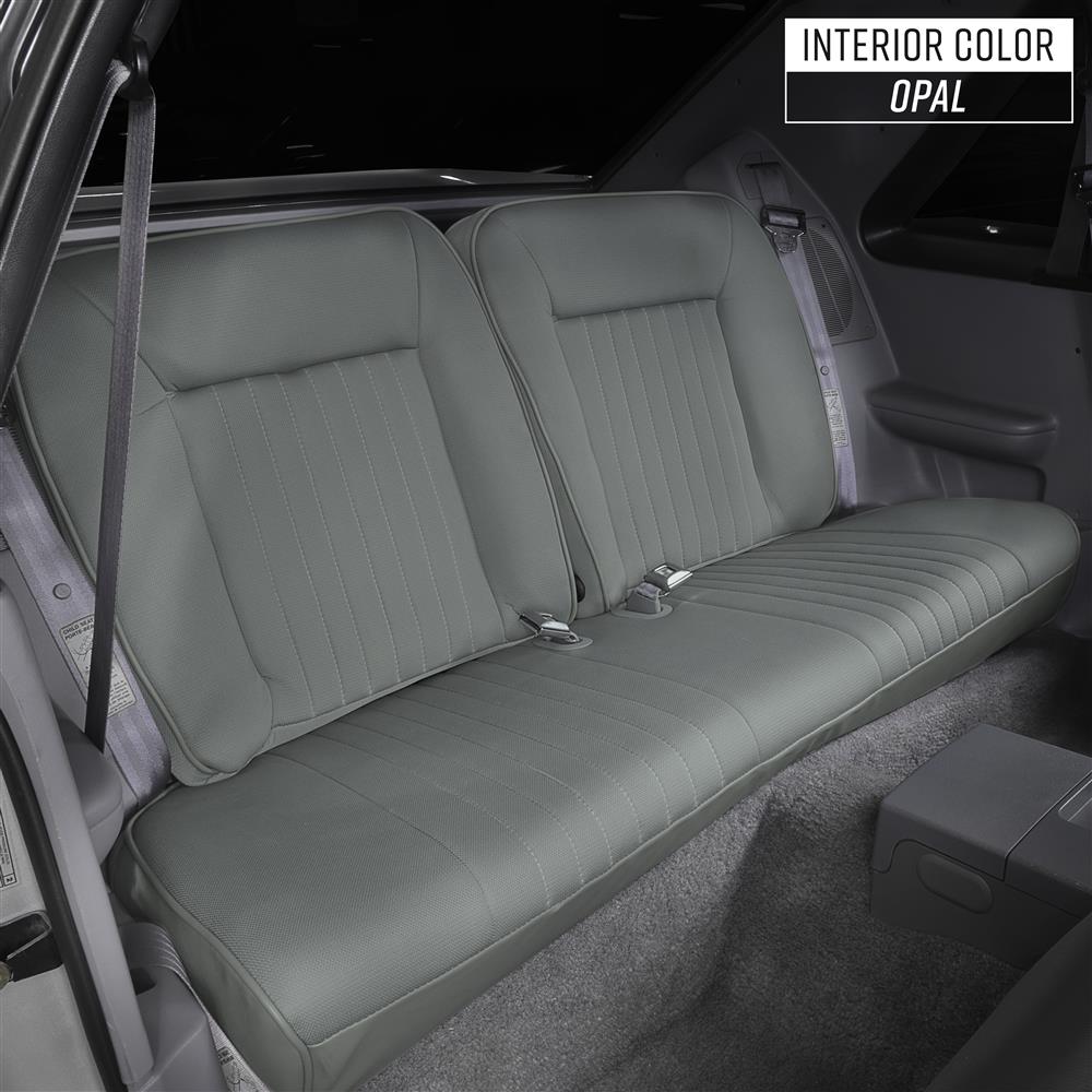1984-93 Mustang Factory Style Sport Rear Seat Upholstery  - Gray Cloth Hatchback