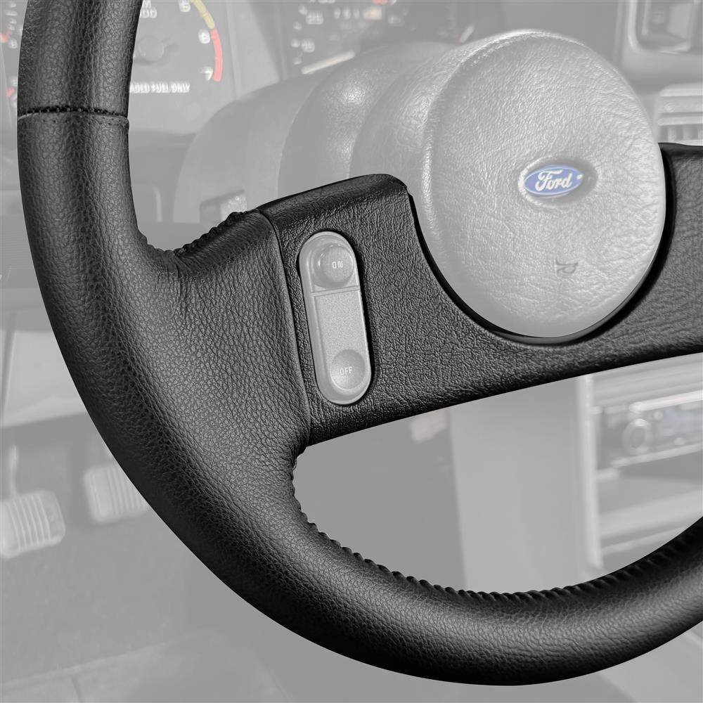 1987-89 Mustang Factory Style Steering Wheel - Cruise Control  - Black