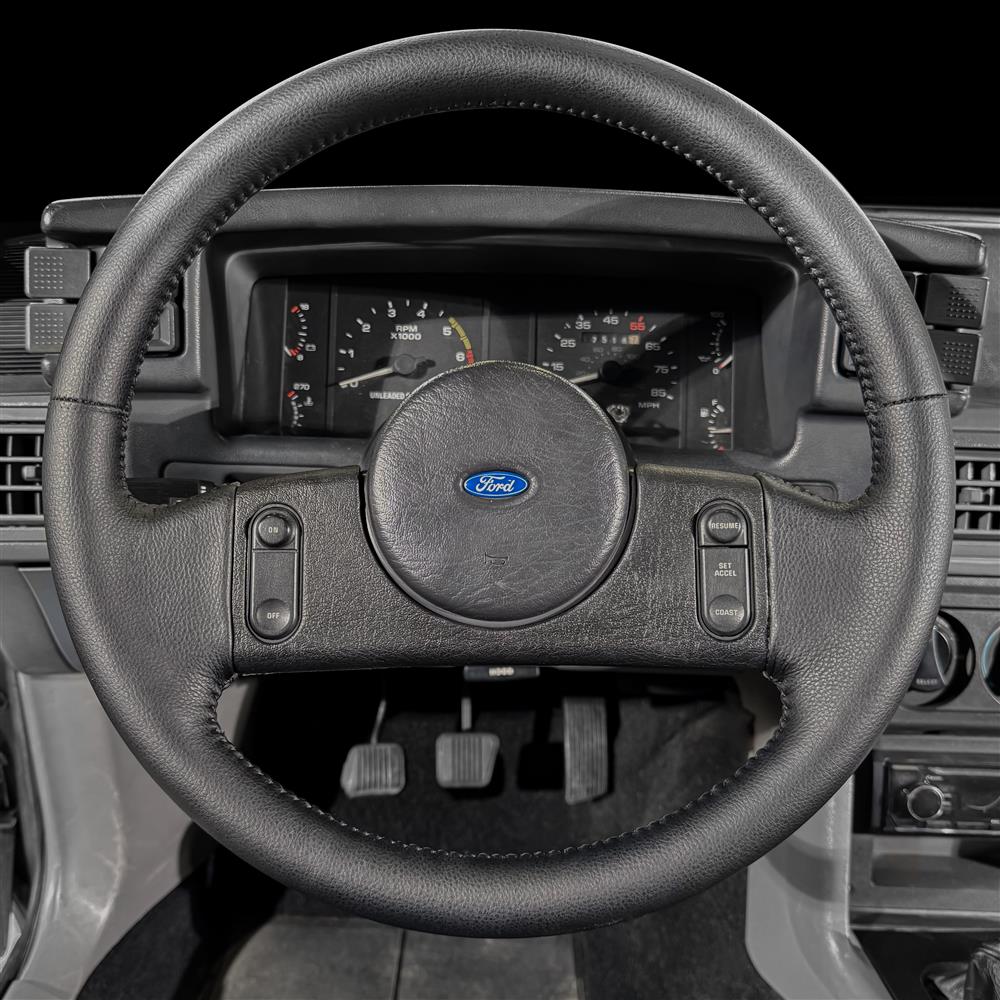 1987-89 Mustang Factory Style Steering Wheel - Cruise Control  - Black