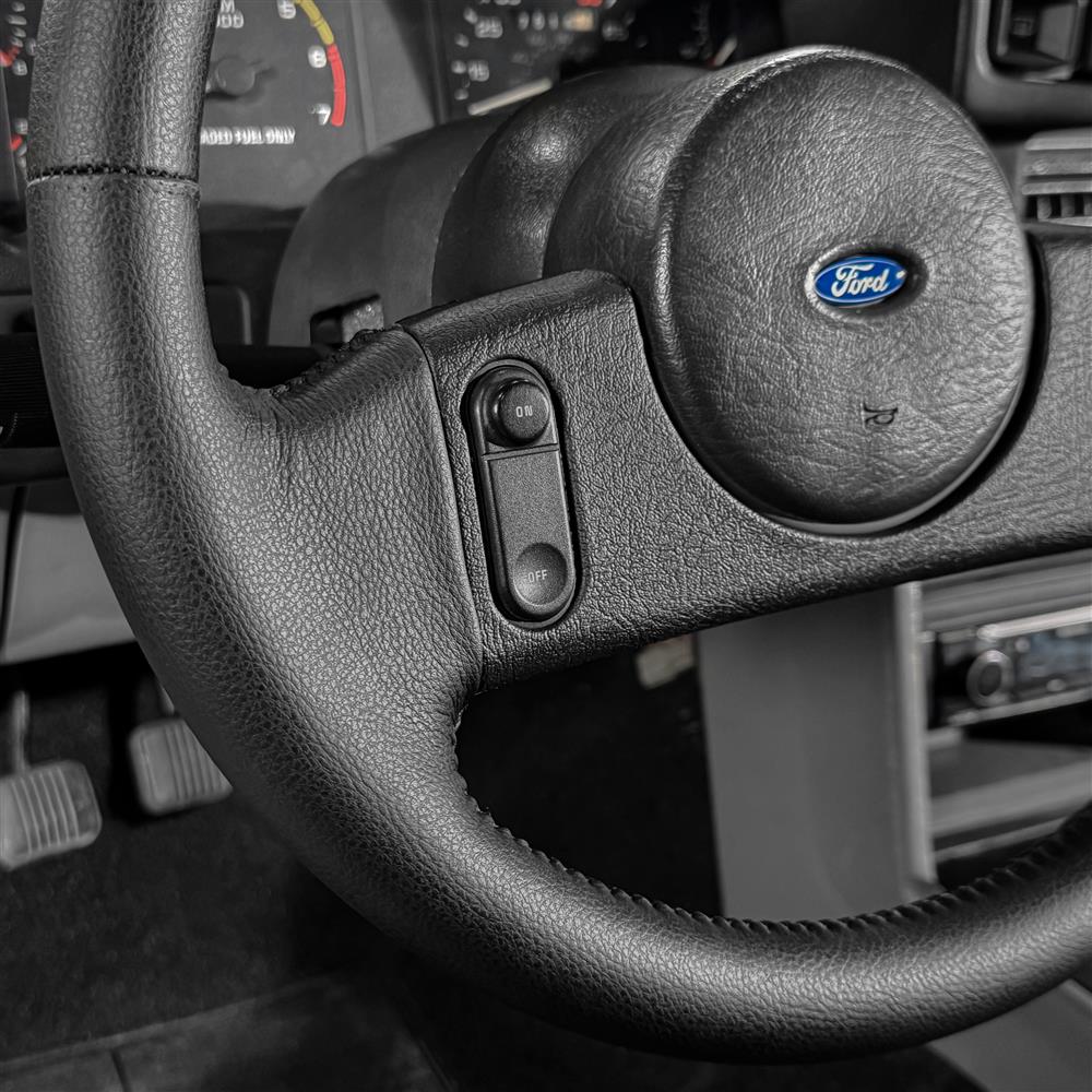 1987-89 Mustang Factory Style Steering Wheel - Cruise Control  - Black