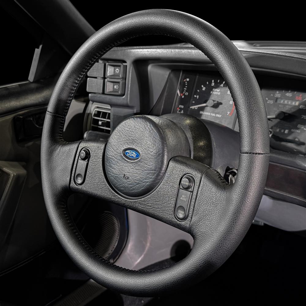 1987-89 Mustang Factory Style Steering Wheel - Cruise Control  - Black