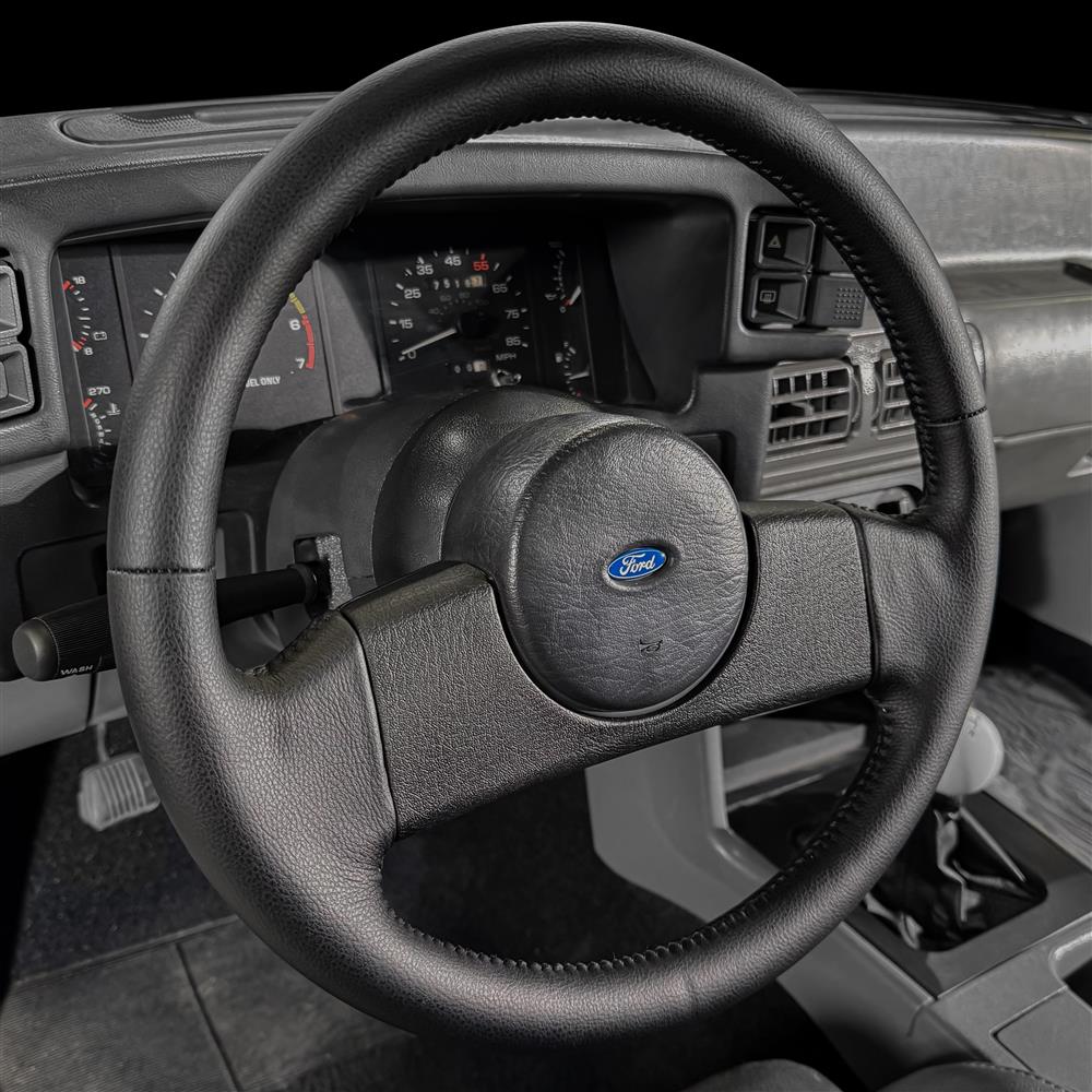 1987-89 Mustang Factory Style Steering Wheel - Non-Cruise Control  - Black