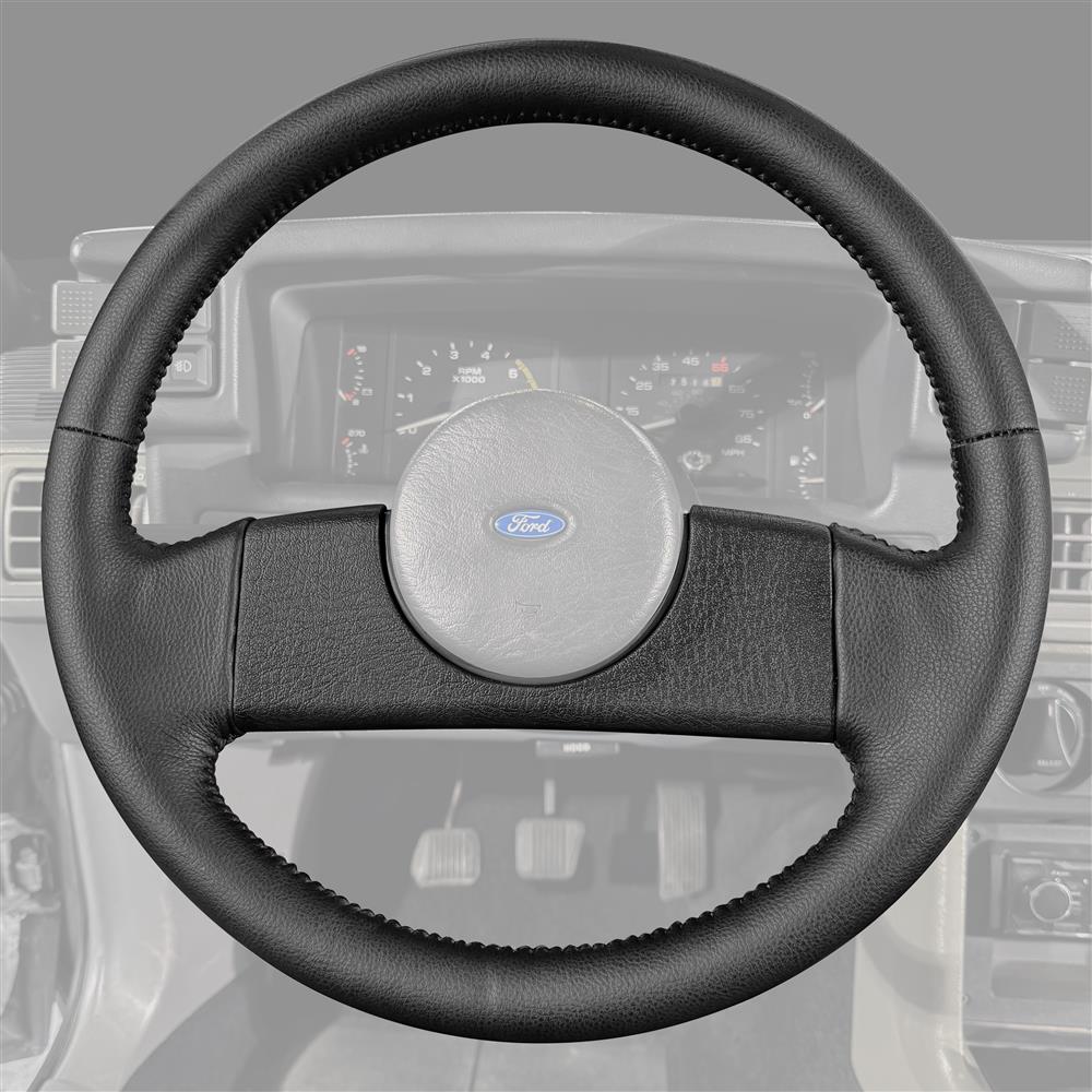 1987-89 Mustang Factory Style Steering Wheel - Non-Cruise Control  - Black