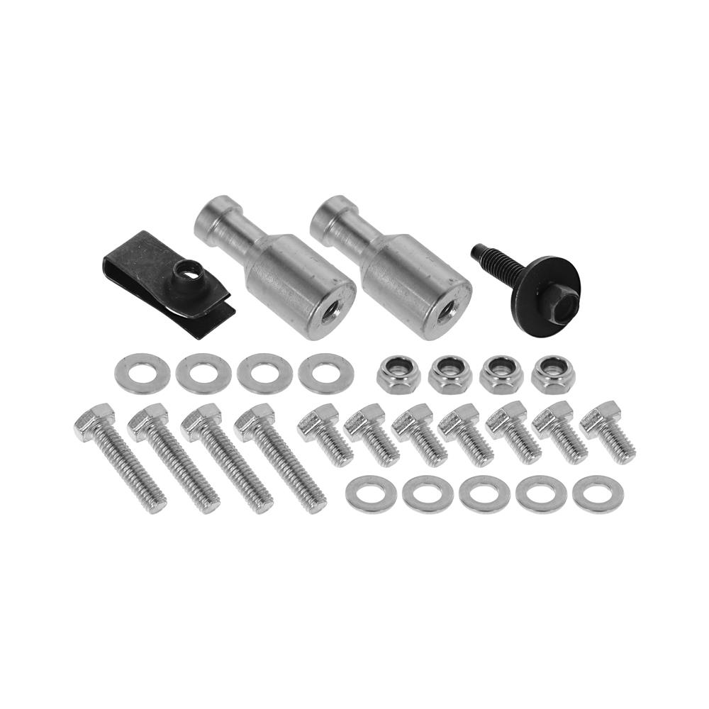 1986-88 Mustang Fenderwell Cold Air Intake Kit - Chrome 5.0