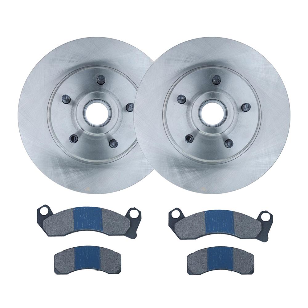 1987-93 Mustang Front 5 Lug Brake Rotor & Pad Kit - 11" 5.0