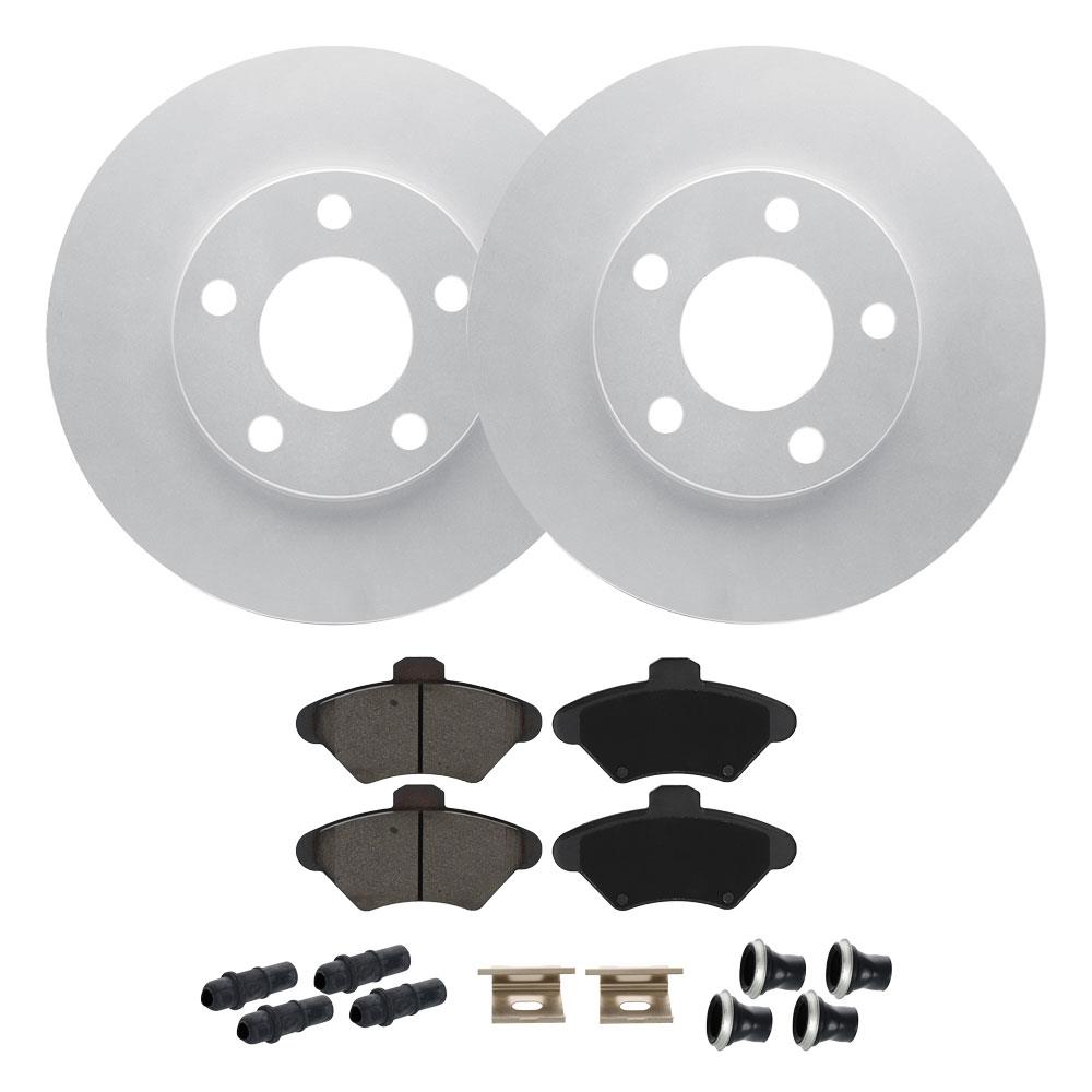 1994-98 Mustang Front Brake Rotor & Pad Kit - 11" GT/V6