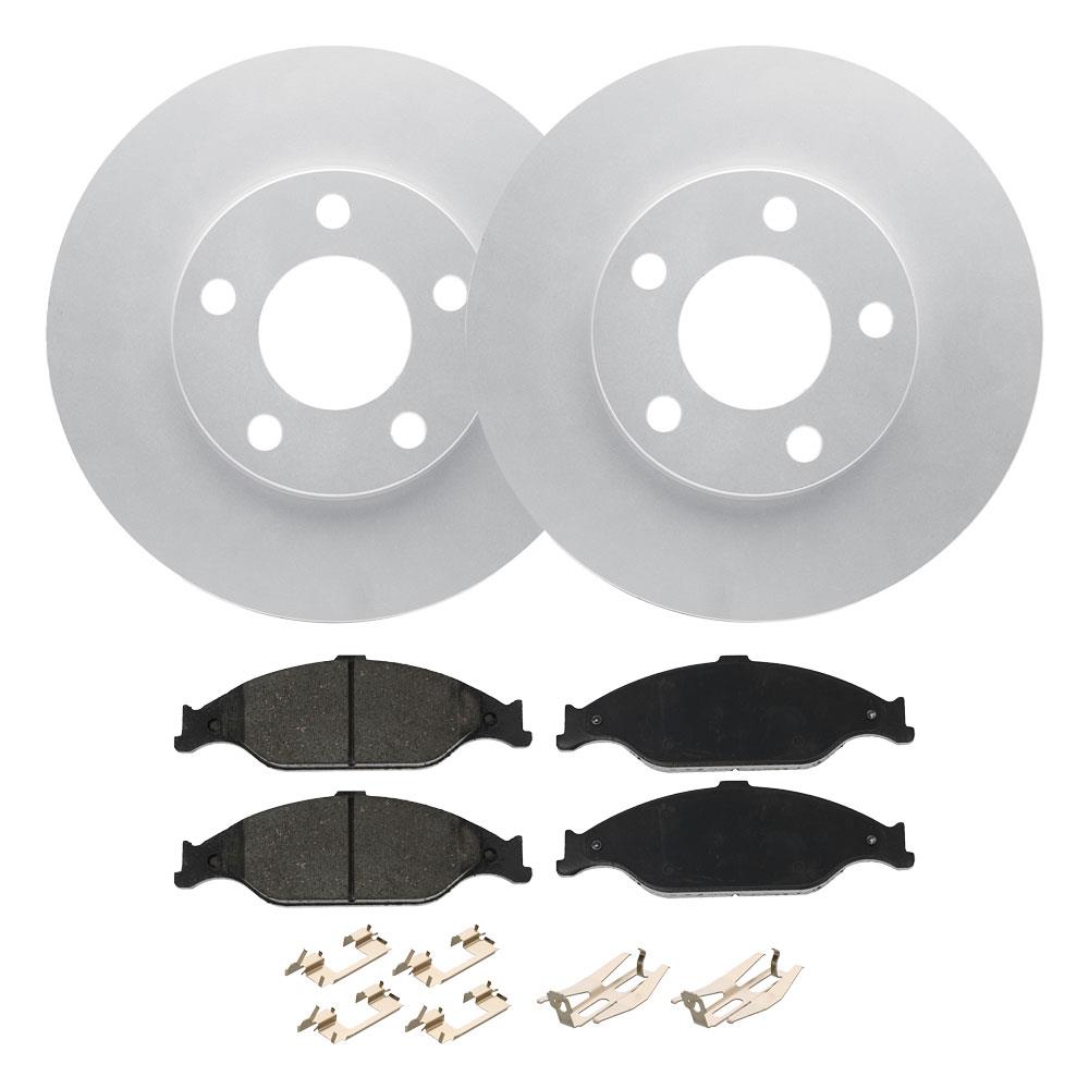 1999-04 Mustang Front Brake Rotor & Pad Kit - 11" GT/V6