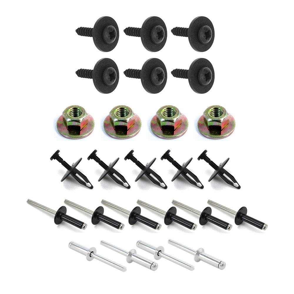 1994-2004 Mustang Front Bumper Cover Hardware Kit