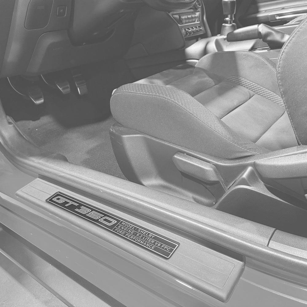2016-20 Mustang GT350 Sill Plate Emblem