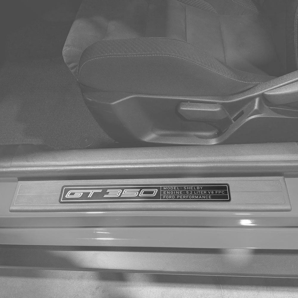 2016-20 Mustang GT350 Sill Plate Emblem