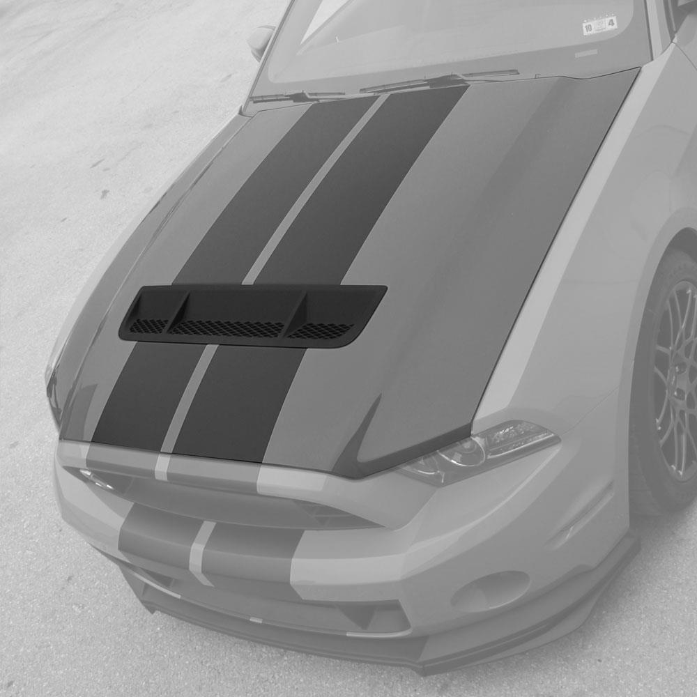 2010-14 Mustang GT500 Style Hood - Aluminum